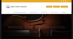 Desktop Screenshot of imperialsymphony.org